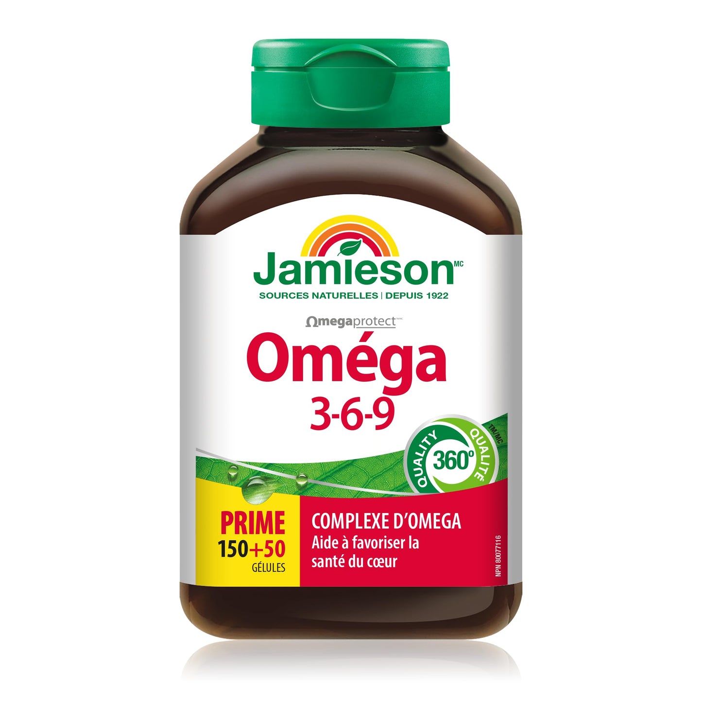 Jamieson Laboratories Nature's Finest Omega 3-6-9 Capsules, 200 Count