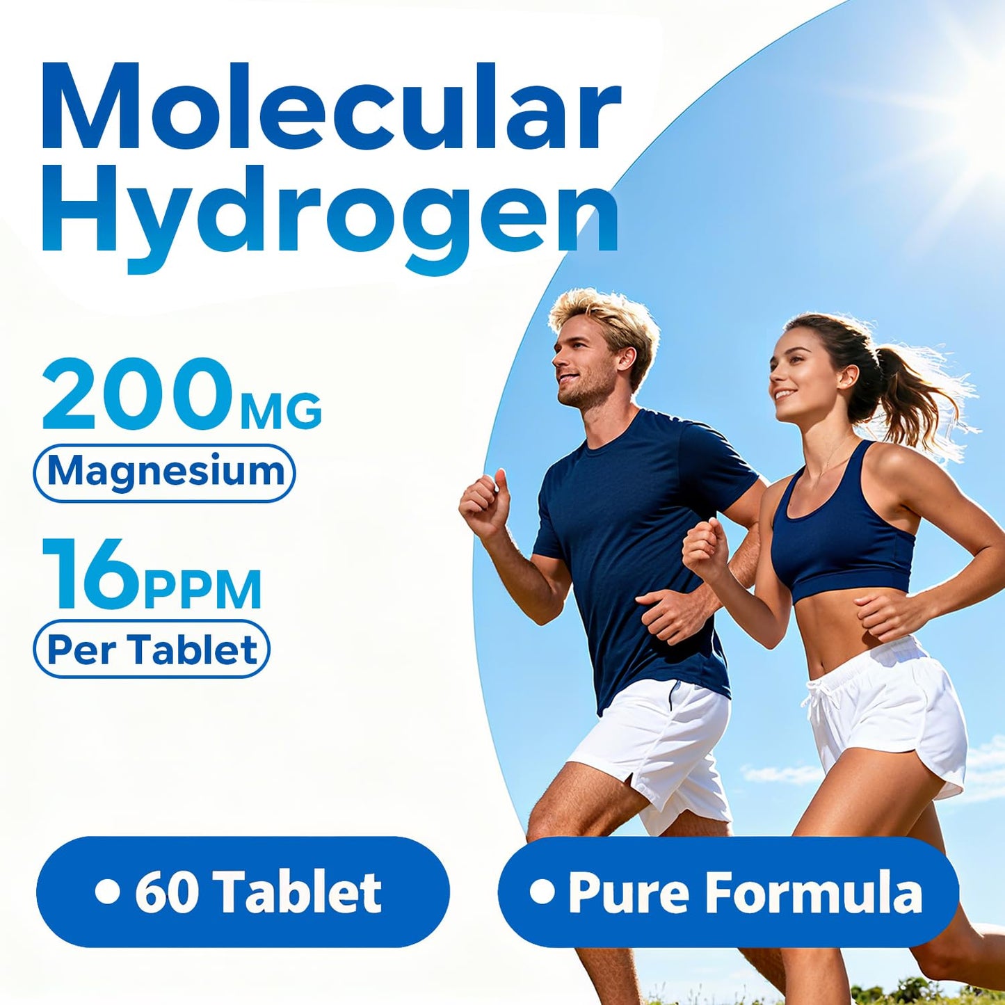 NKTOLEE Hydrogen Water Tablets 60 Count