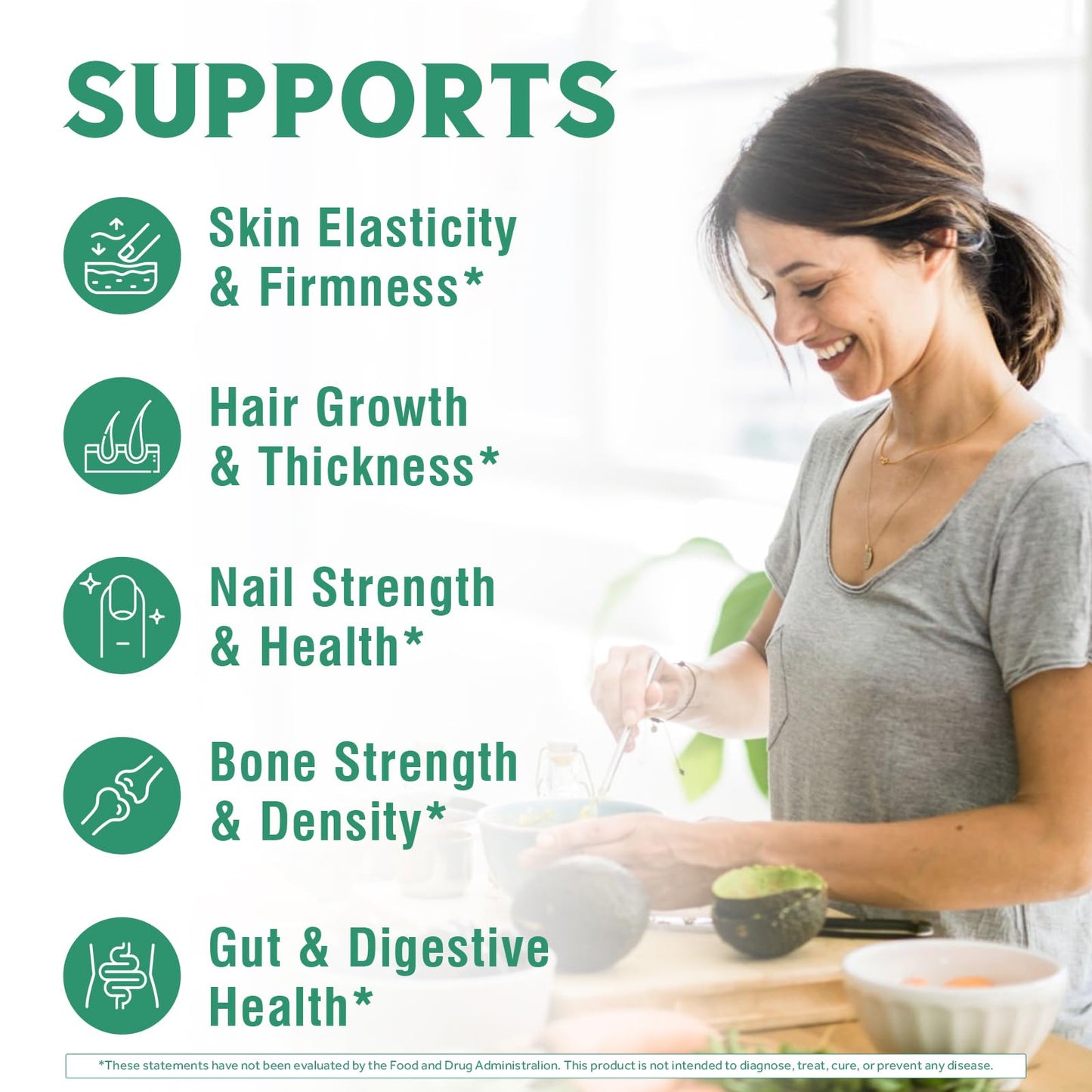 Vitalibre Bovine Collagen Peptides Powder and Maca Root Capsules Bundle
