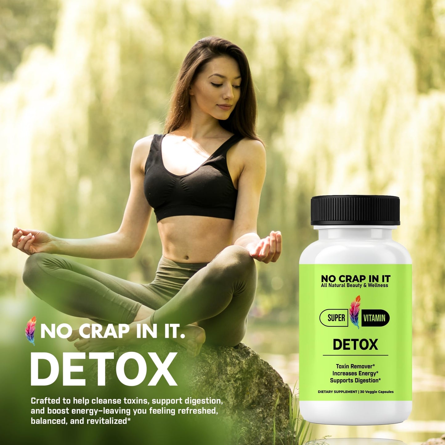 No Crap In It Detox Vitamins Capsule 30 Count