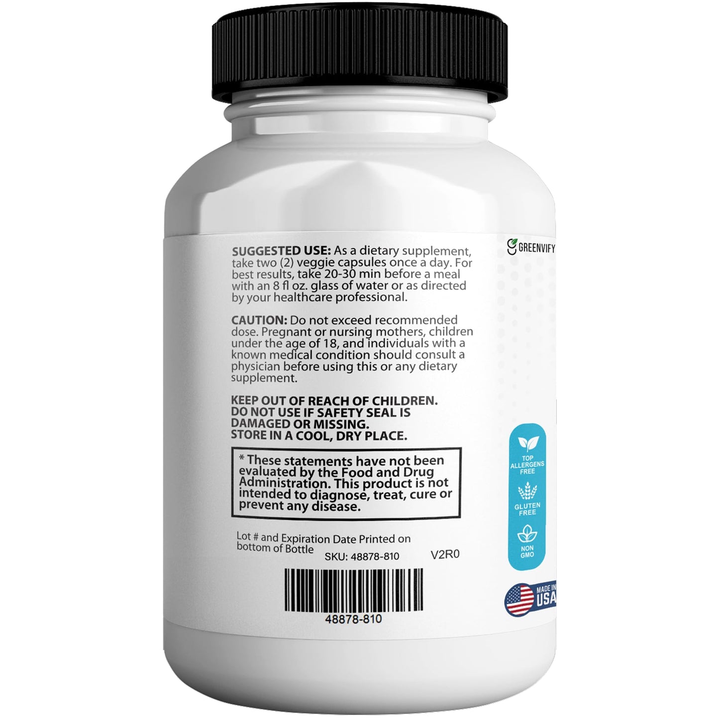GREENVIFY Livcare Max Liver Support Supplement Capsules 180 Count