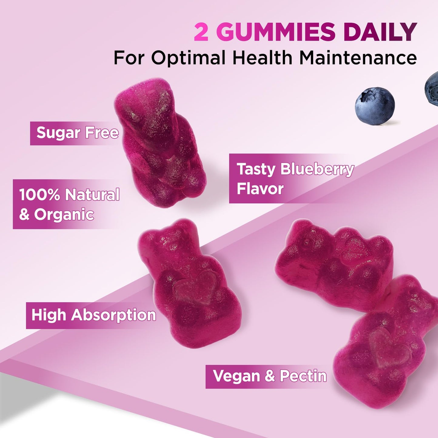 HOLLEGEND Cortisol Gummies 60 Count