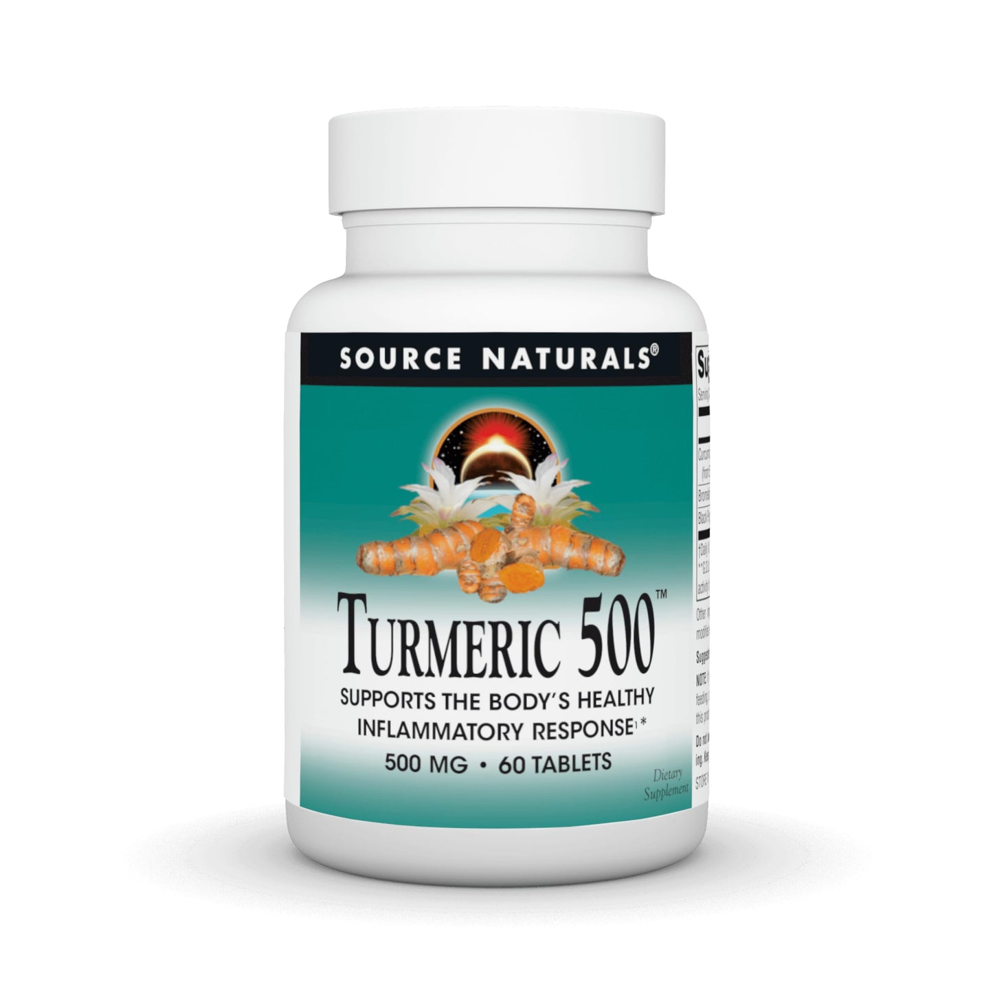 Source Naturals Turmeric 500 mg Tablets, 60 Tablets