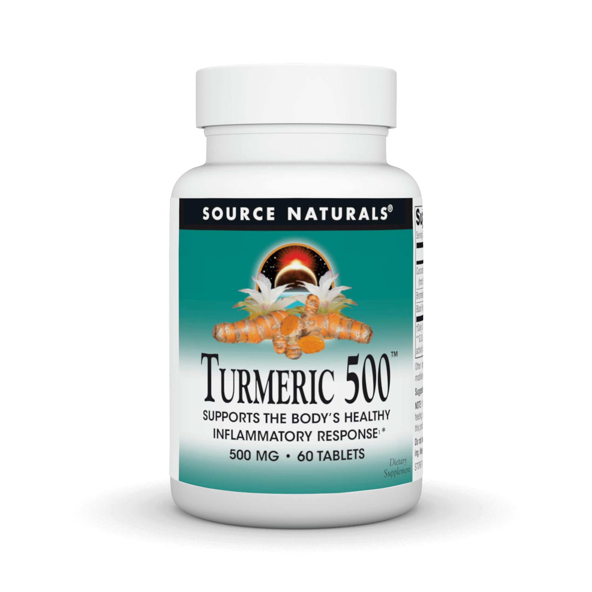 Source Naturals Turmeric 500 mg Tablets, 60 Tablets