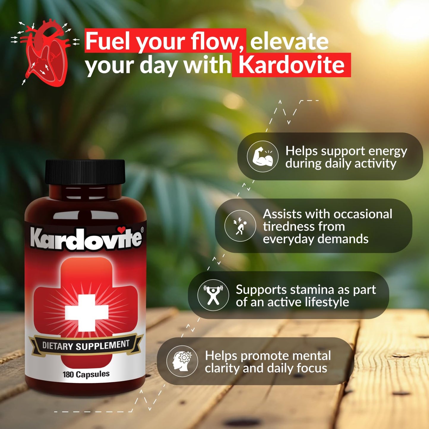 Kardovite Herbal Circulation Support Capsules, 180 Capsules