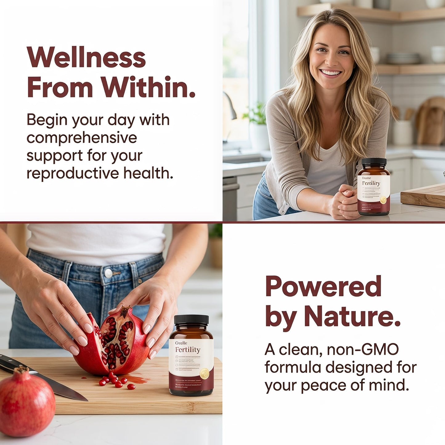 OVELLE FERTILITY Supplement for Women, Hormonal Balance & NAD+ Energy Support, 1 Capsule