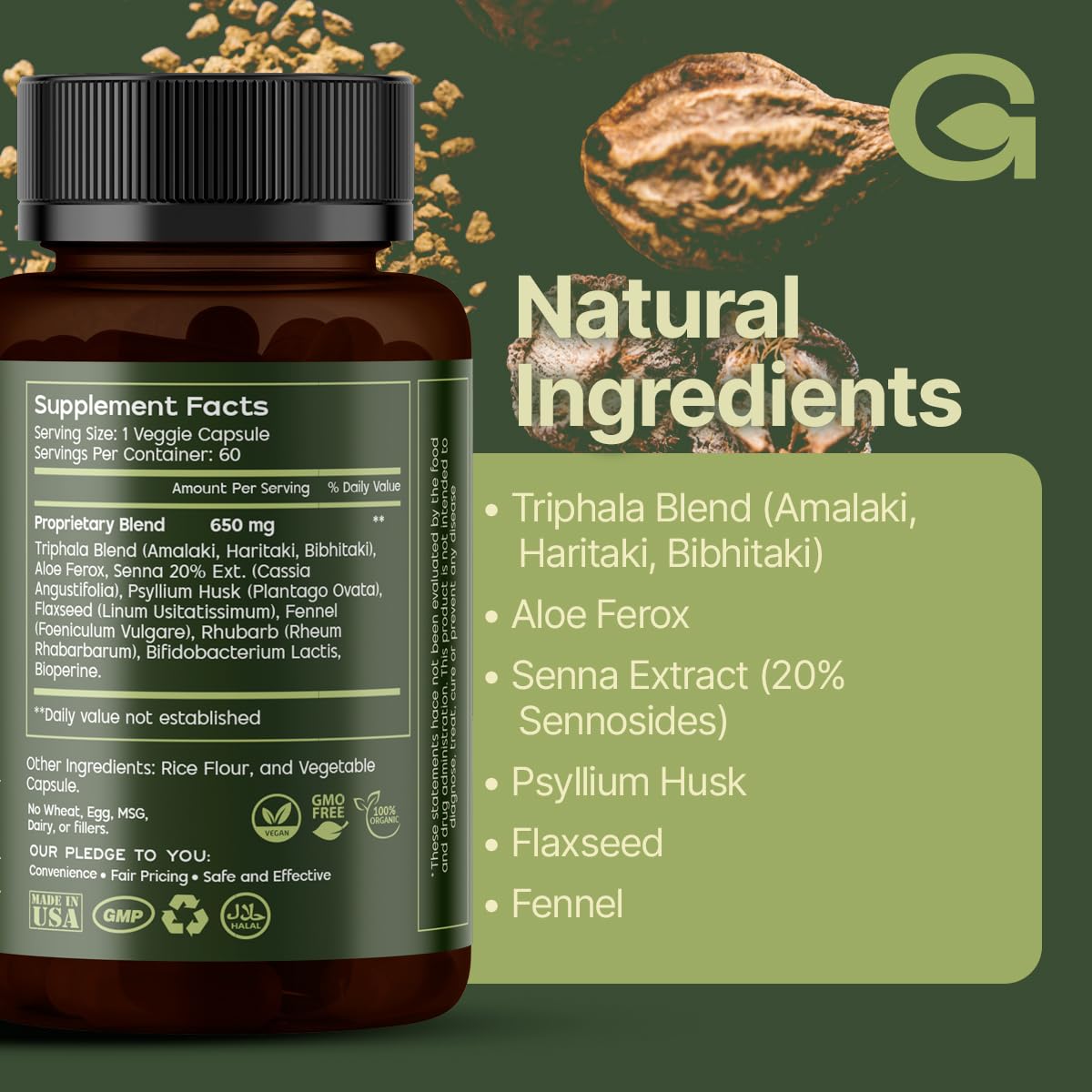 GREEN'S BEST Colon Cleanse Capsules, 60 Count
