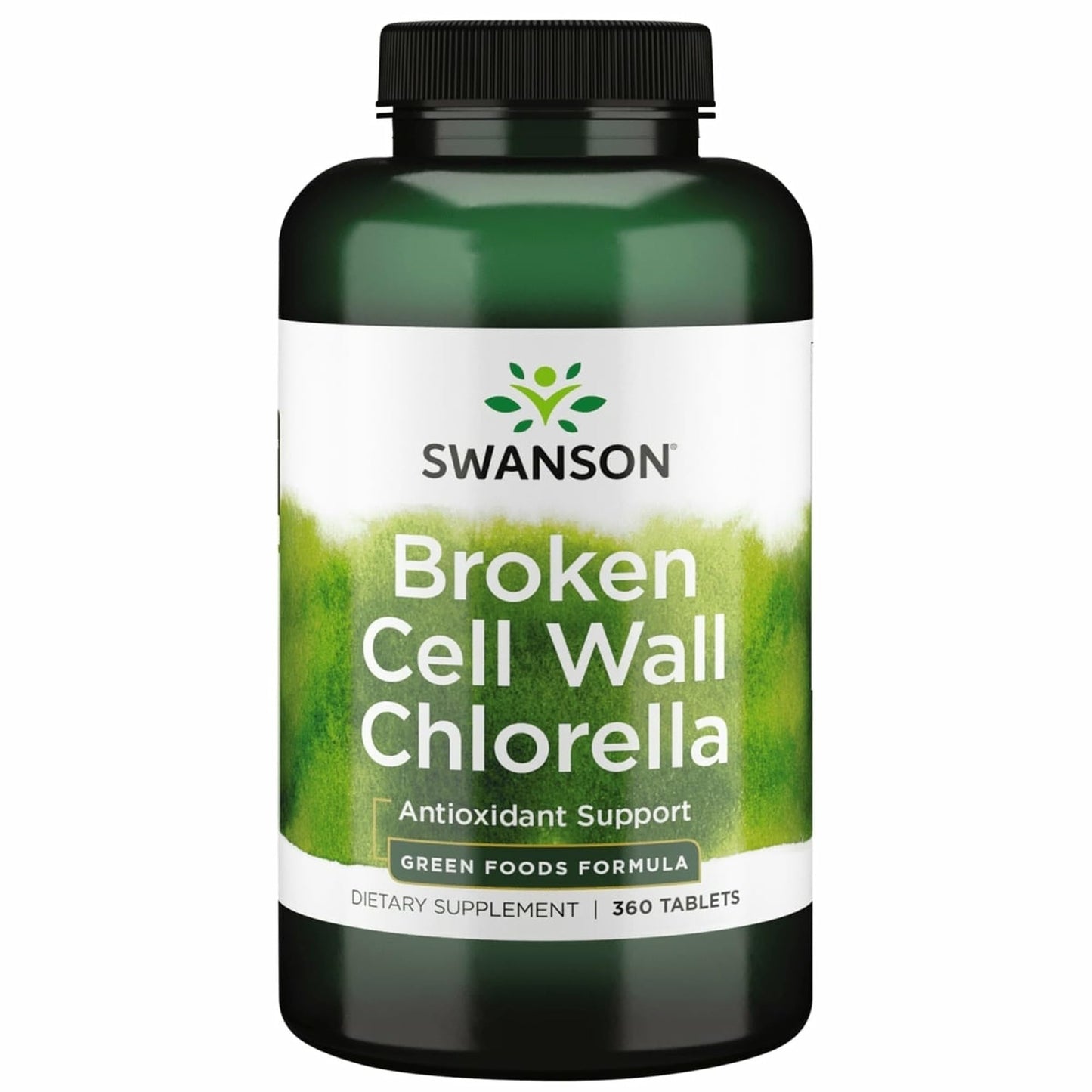 Swanson Broken Cell Wall Chlorella 500 Milligrams Vegan Tablet, 360 Tablets