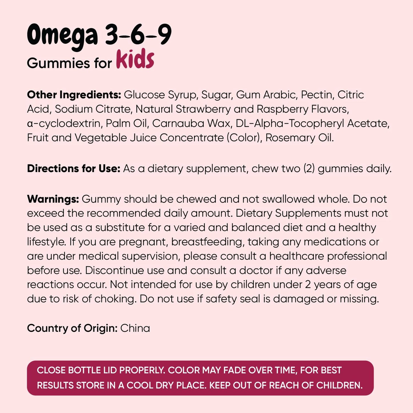 MaxMedix Kids Omega 3 6 9 Gummies, 120 Gummies