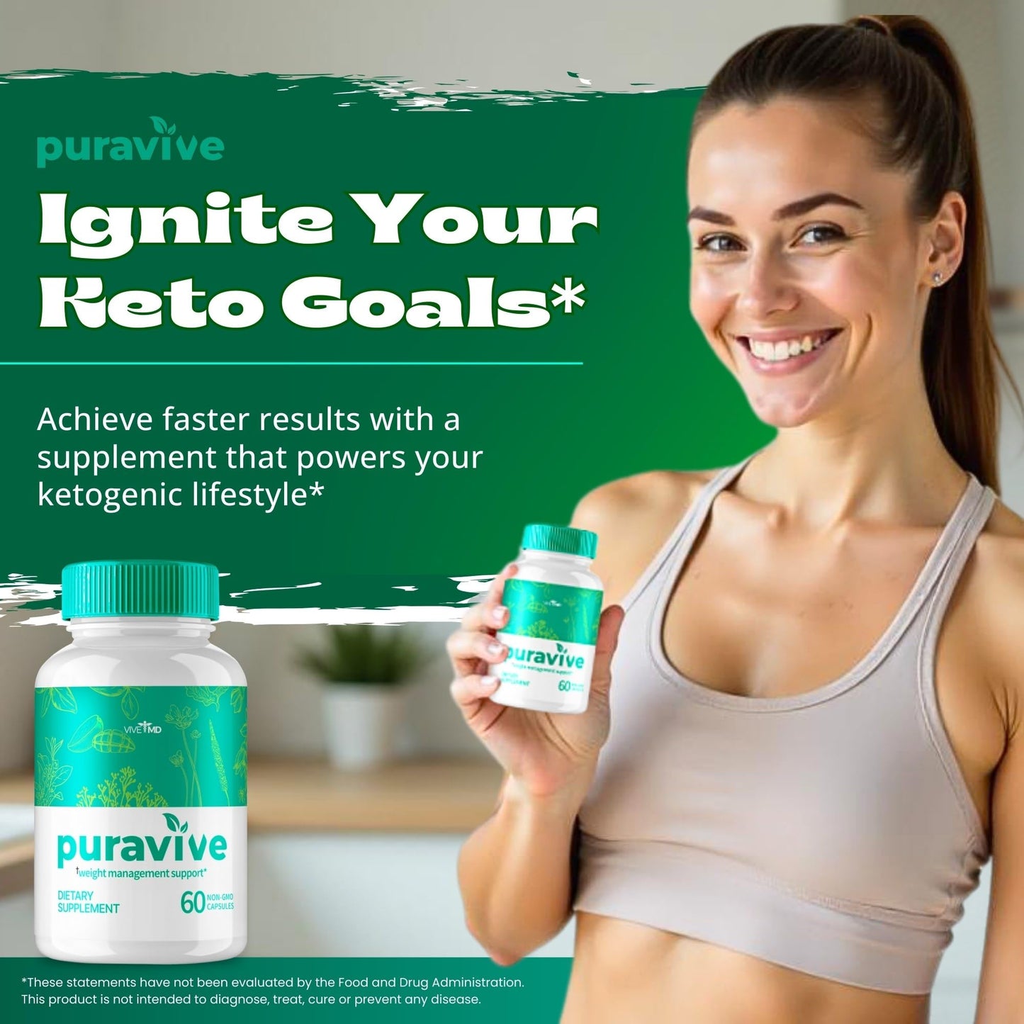 VIVE MD Puravive Premium Weight Loss Capsules, 180 Capsules