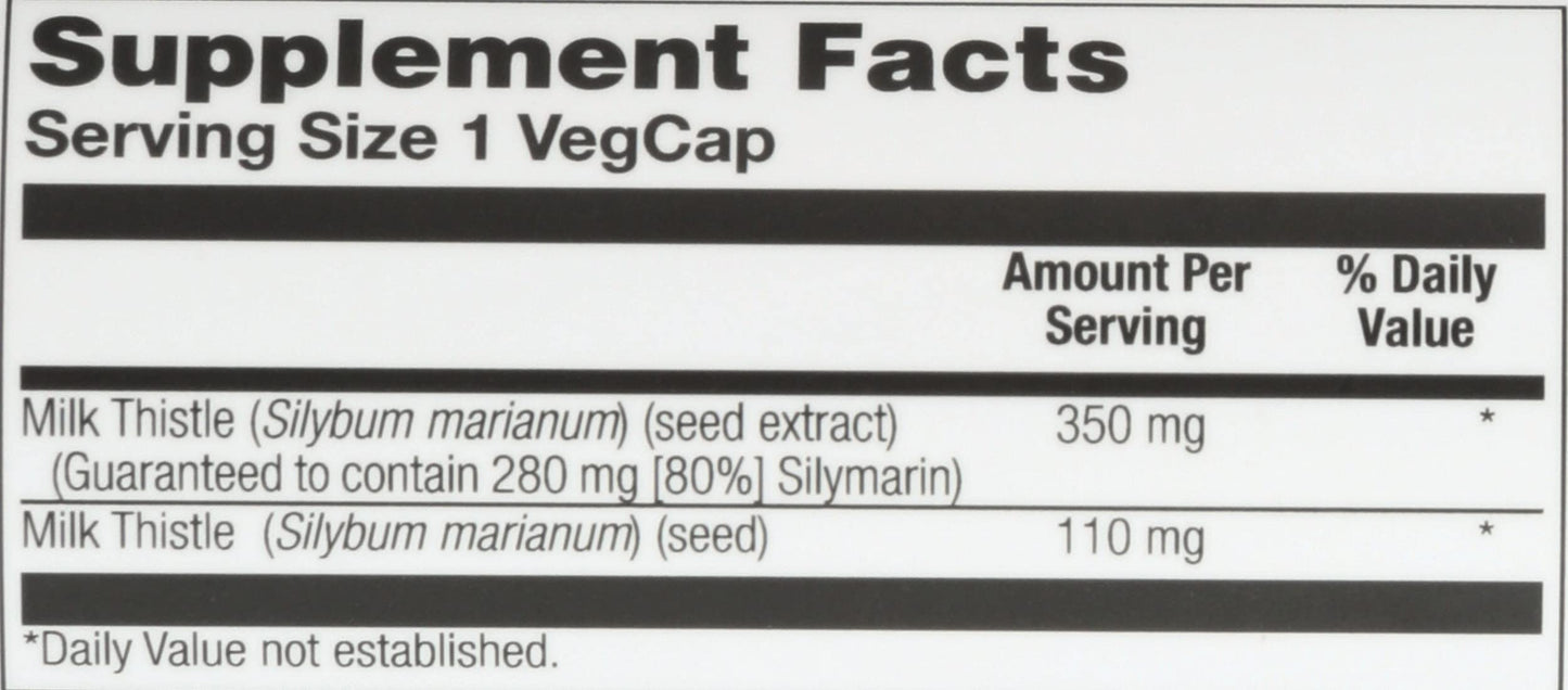 Solaray Milk Thistle One Daily Capsule 30 Count