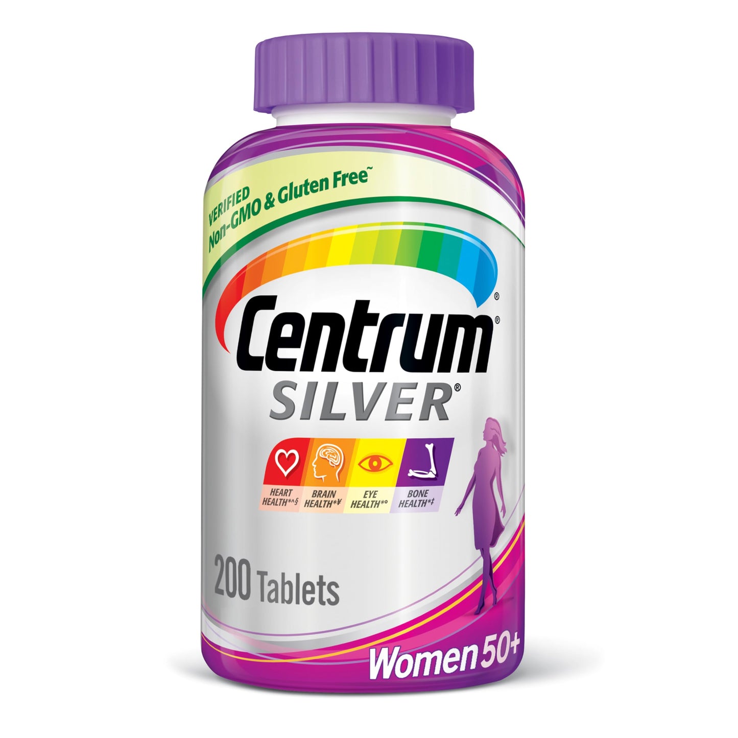 Centrum Silver Women's Multivitamin for Women 50 Plus Tablet, 200 Count