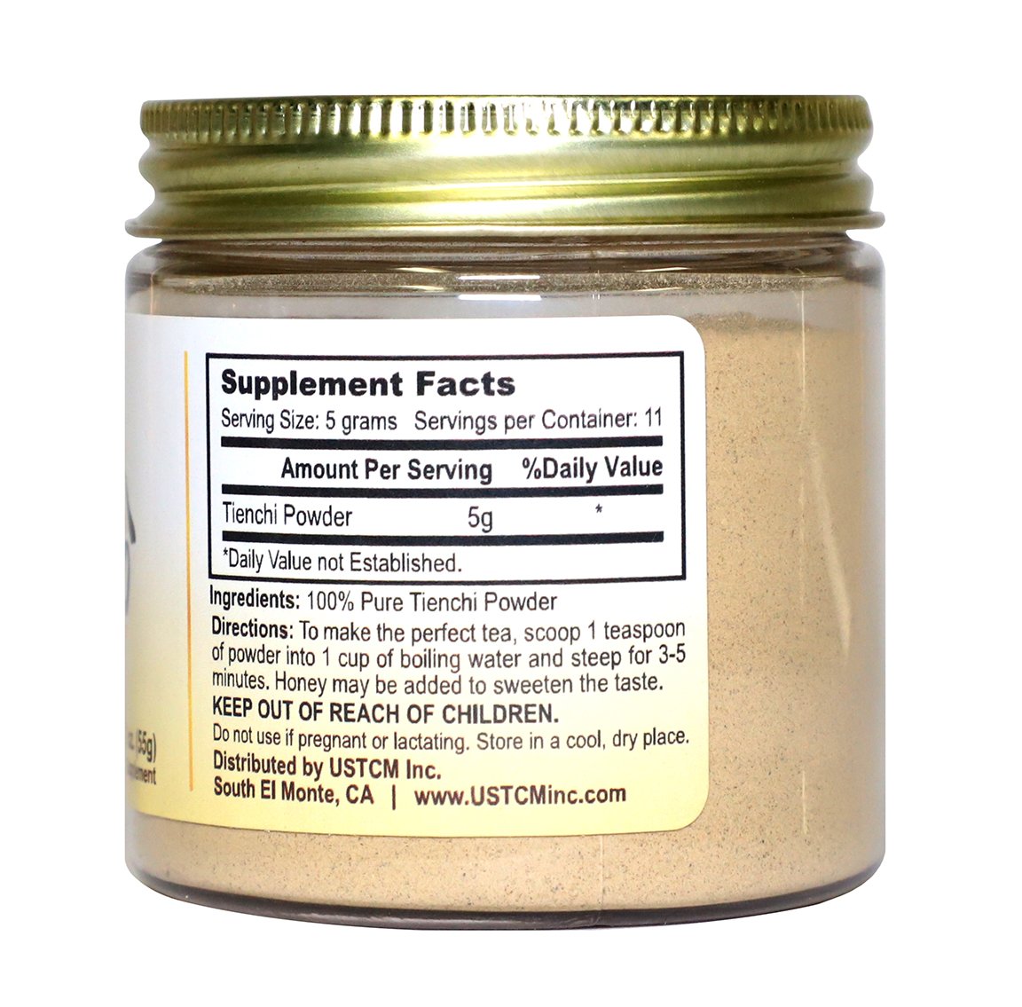 USTCM Tienchi Notoginseng Powder, 2 oz