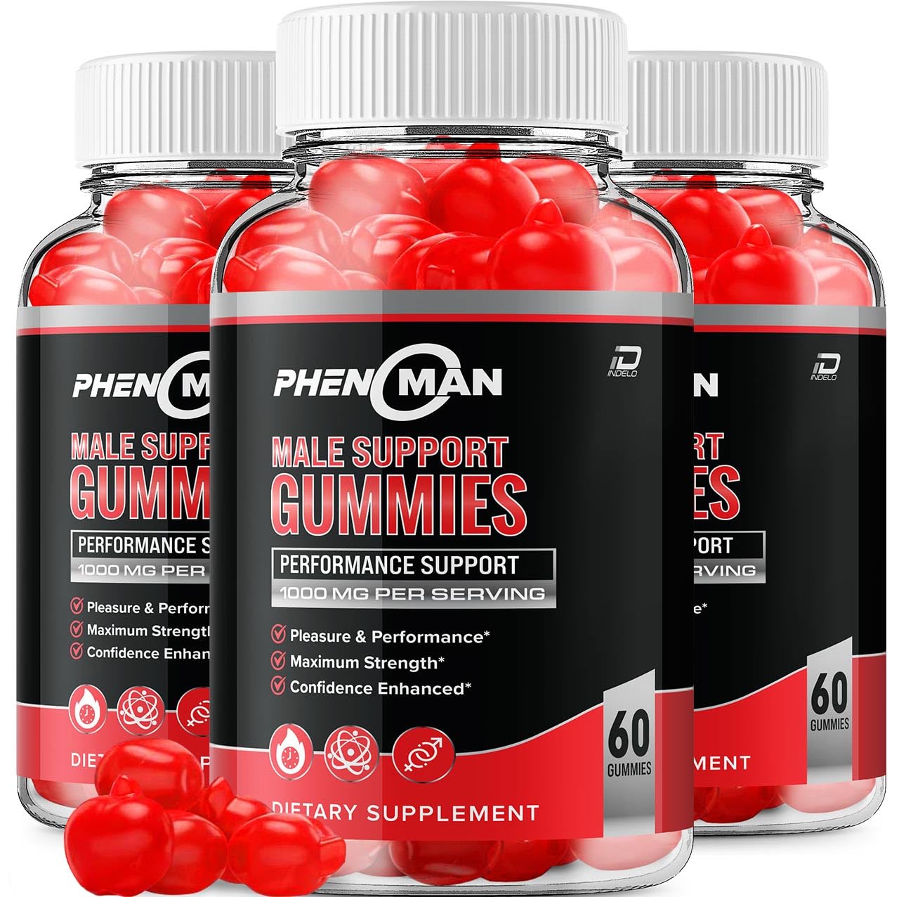 Indelo Phenoman for Men Gummies, 180 Gummies