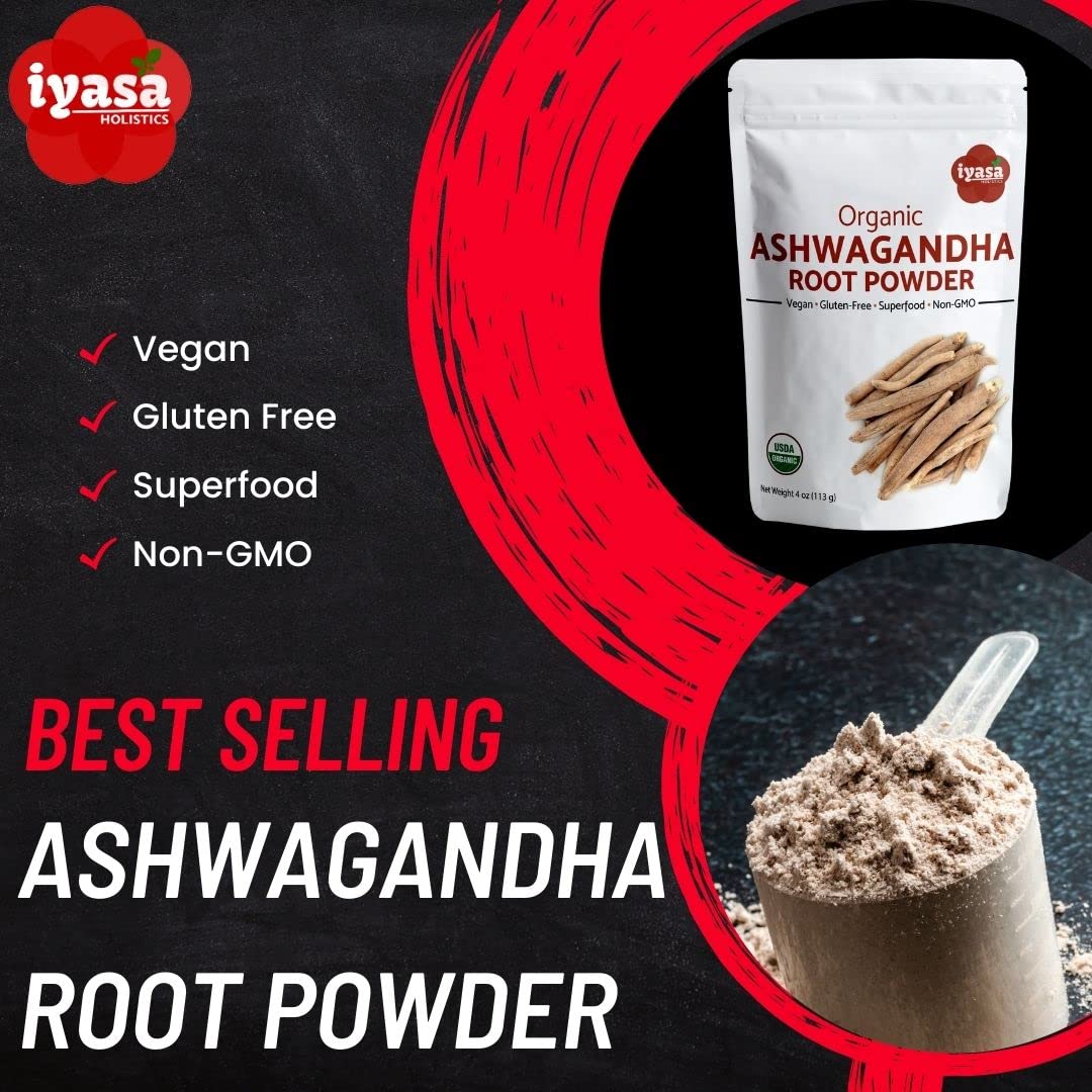 Iyasa Holistics Ashwagandha Powder 4 oz