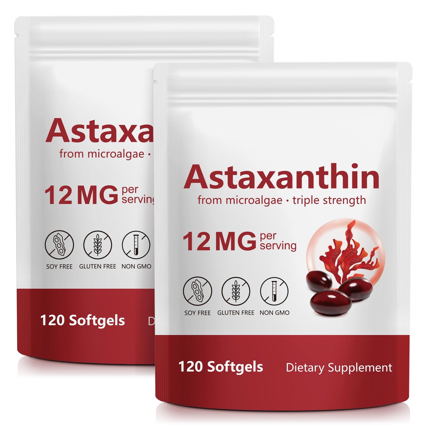 Generic Astaxanthin Supplements Capsules 240 Count