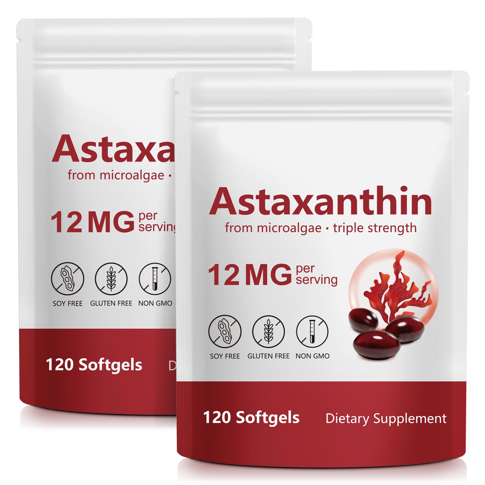 Generic Astaxanthin Supplements Capsules 240 Count