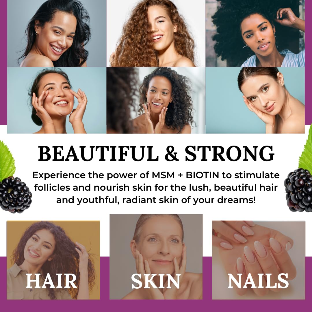 Twig & Leaf MSM + Biotin Hair Benefits Powder 8.5 oz