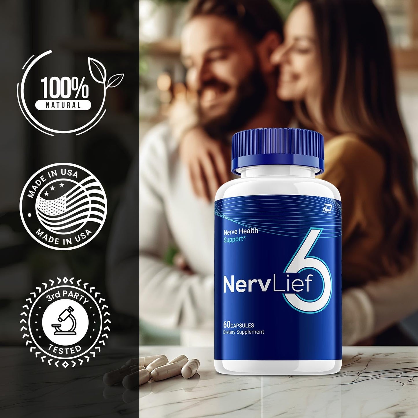 Indelo Nervlief 6 Capsules, 120 Count