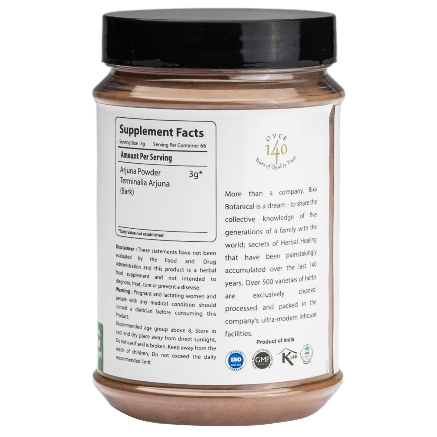 bixa BOTANICAL Arjuna Powder 7 oz
