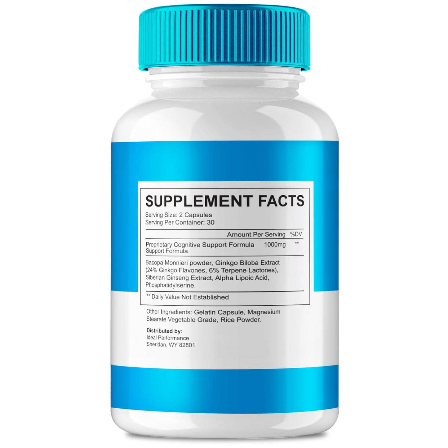 IDEAL PERFORMANCE NeuroSon Brain & Memory Supplement Capsules, 300 Capsules