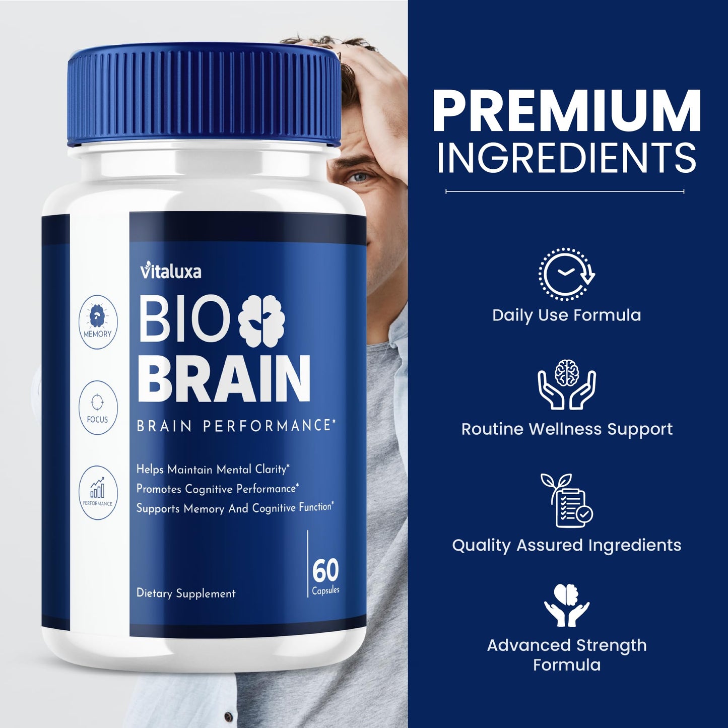 Vitaluxa Bio Brain Capsules 300 Capsules