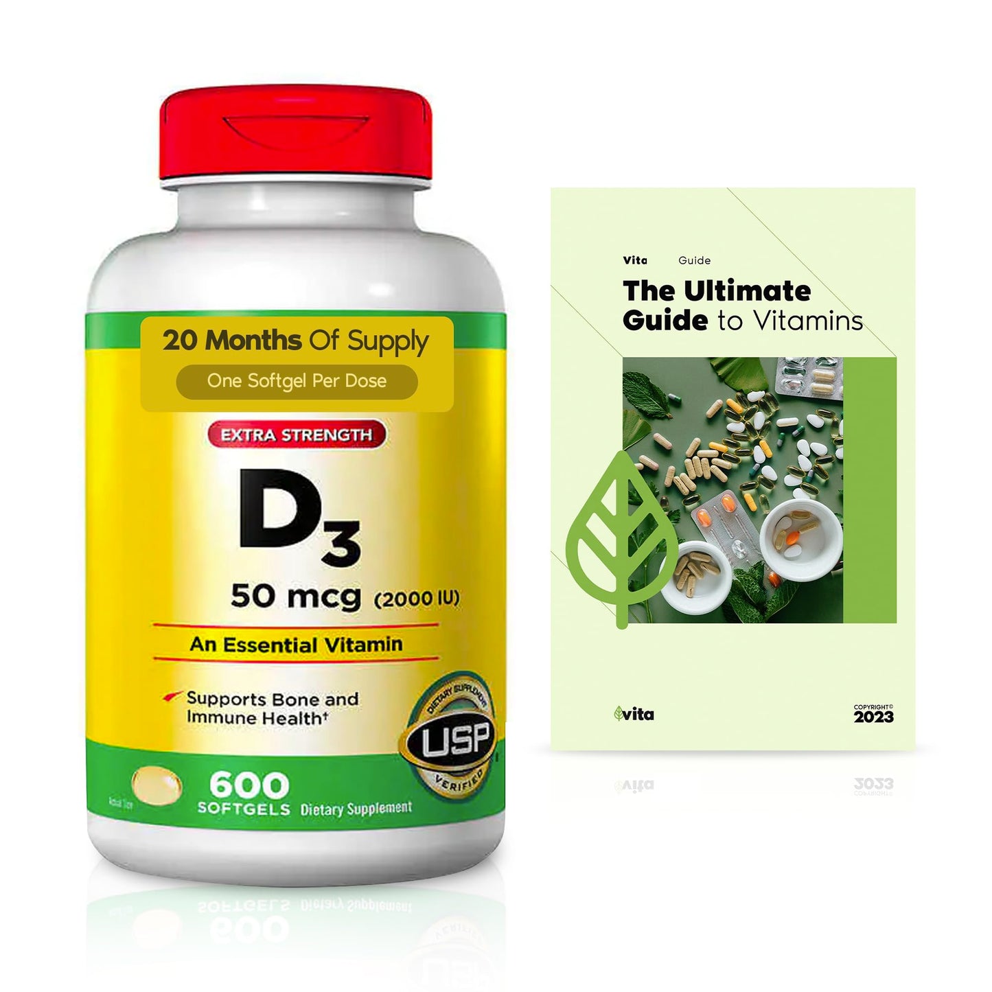 Generic Vitamin D3 Extra Strength Softgels 600 Count