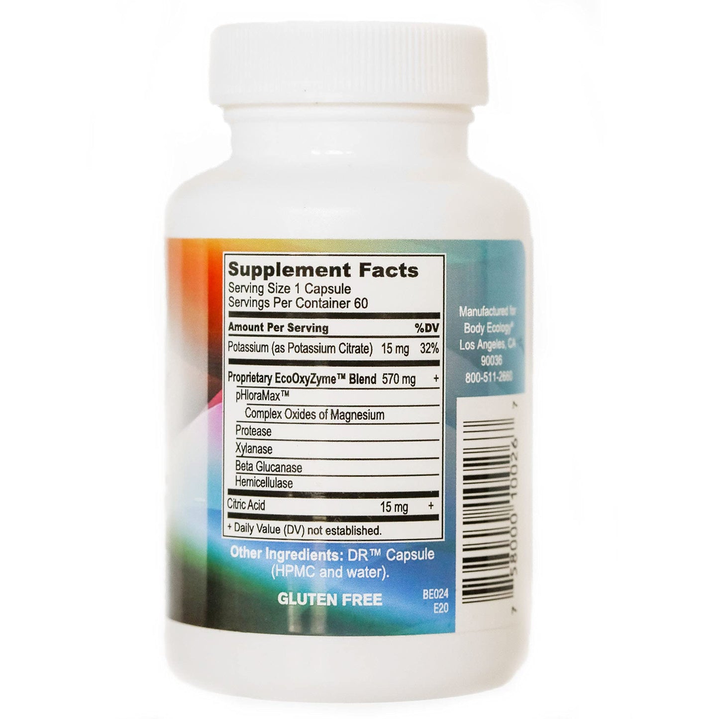 Bodycology Bio CLR Multi-Enzyme Digestive Supplement Capsule, 60 Count