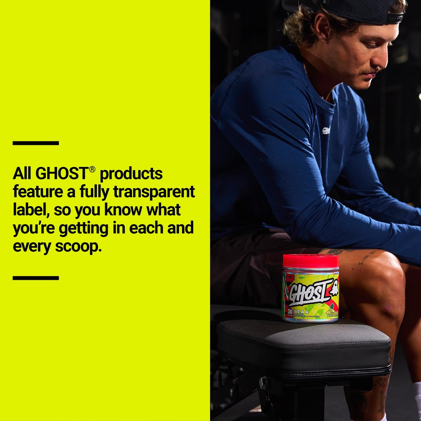 GHOST BCAA Powder 11.6 Ounce