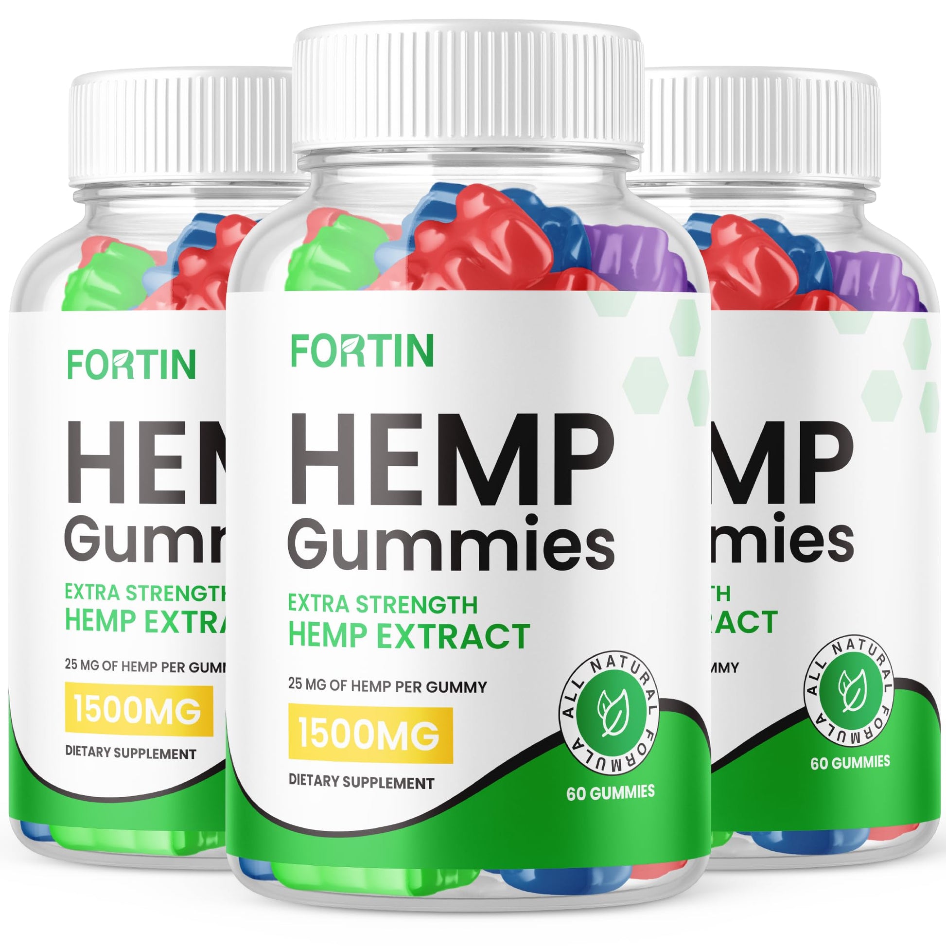 Purvia Fortin Hemp Gummies, 180 Gummies