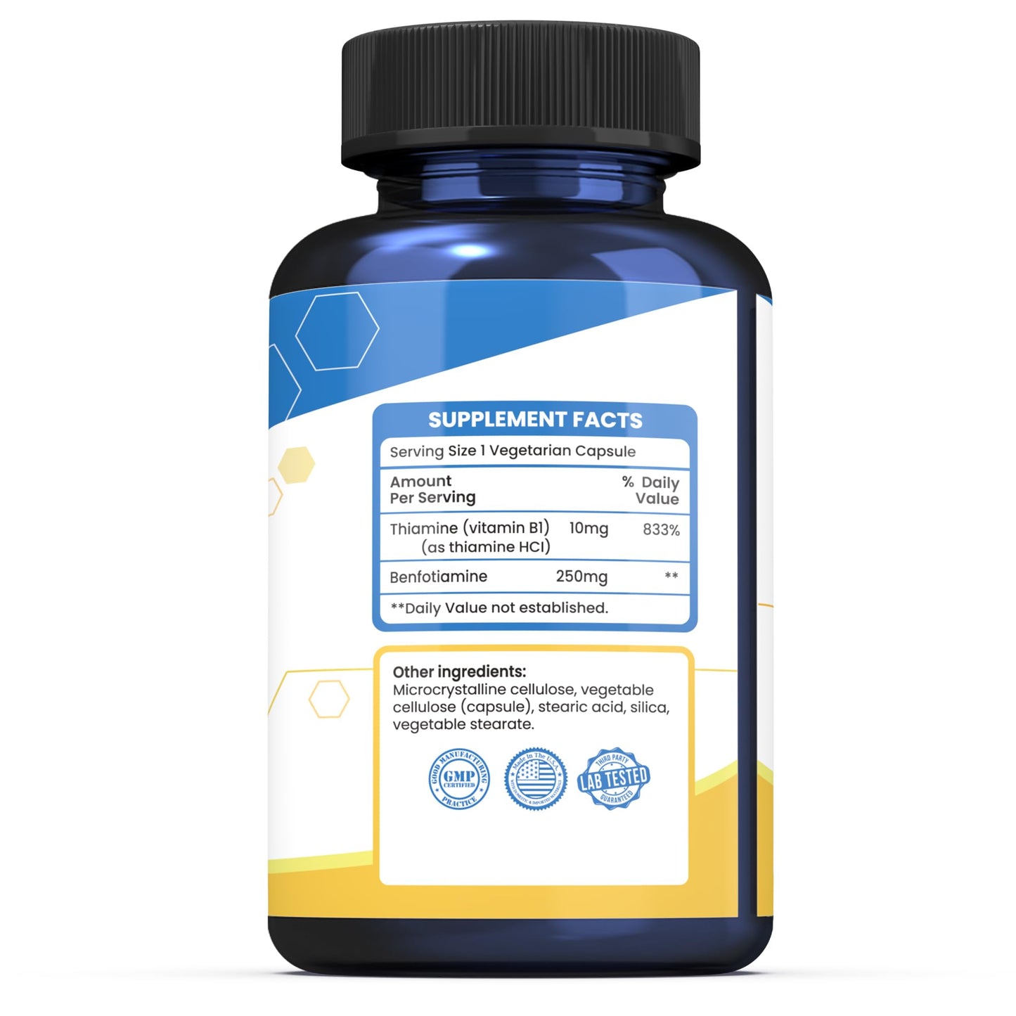Nutriselect Vitamin B1 250mg Benfotiamine Capsules, 120 Count