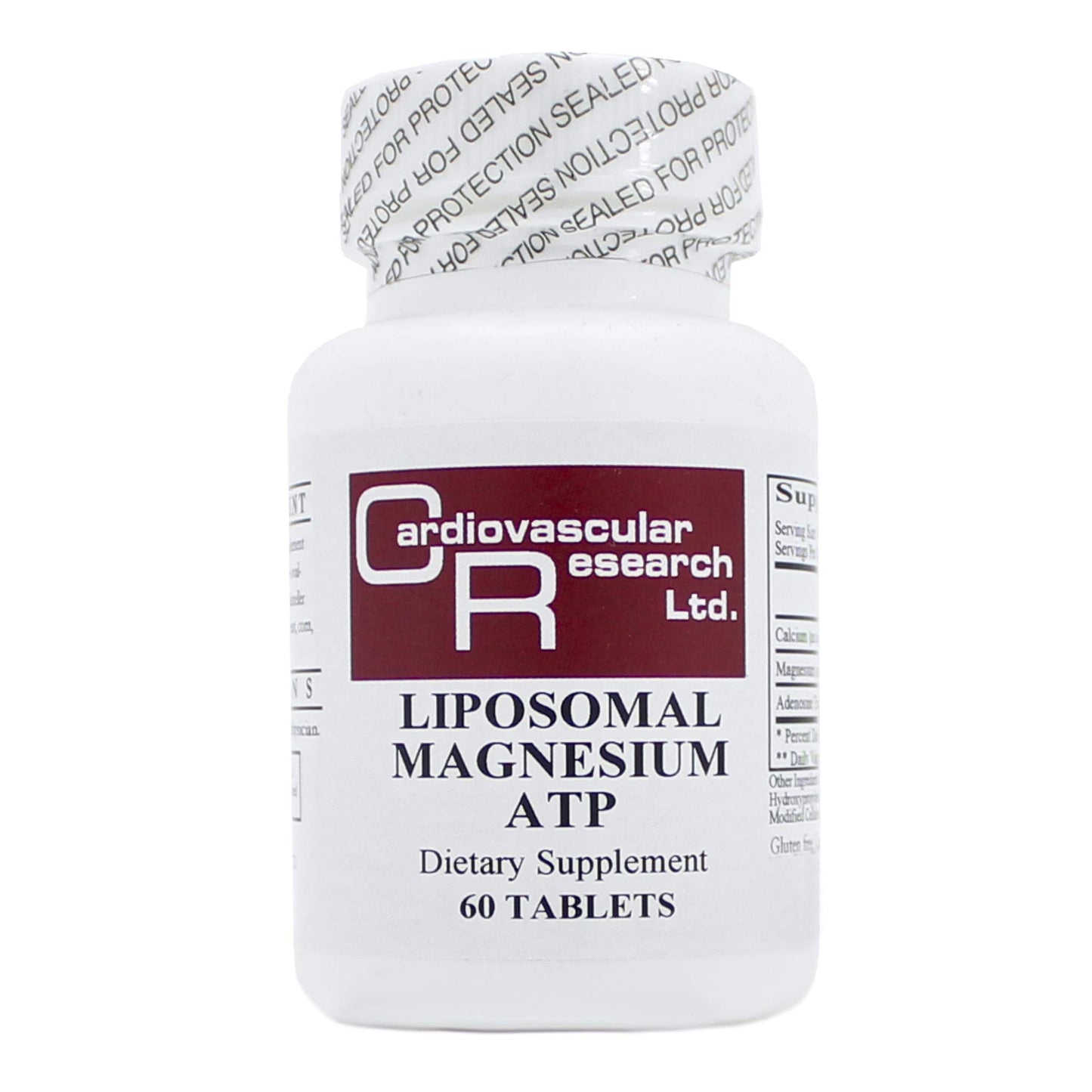 Ecological Formulas Cardiovascular Research Liposomal Magnesium ATP (Mg30mg ATP60mg) 60 Tablets