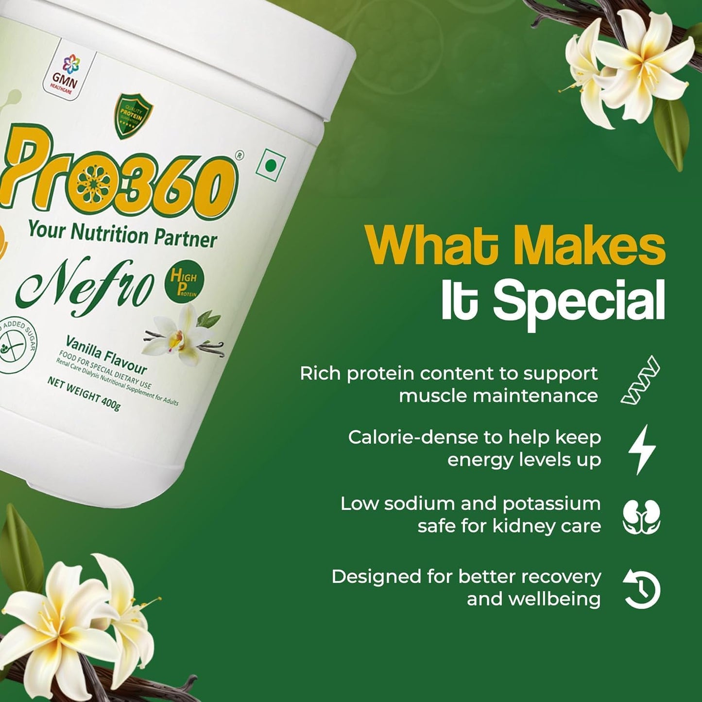 Generic Nefro HP Powder Vanilla Flavour, 1 oz