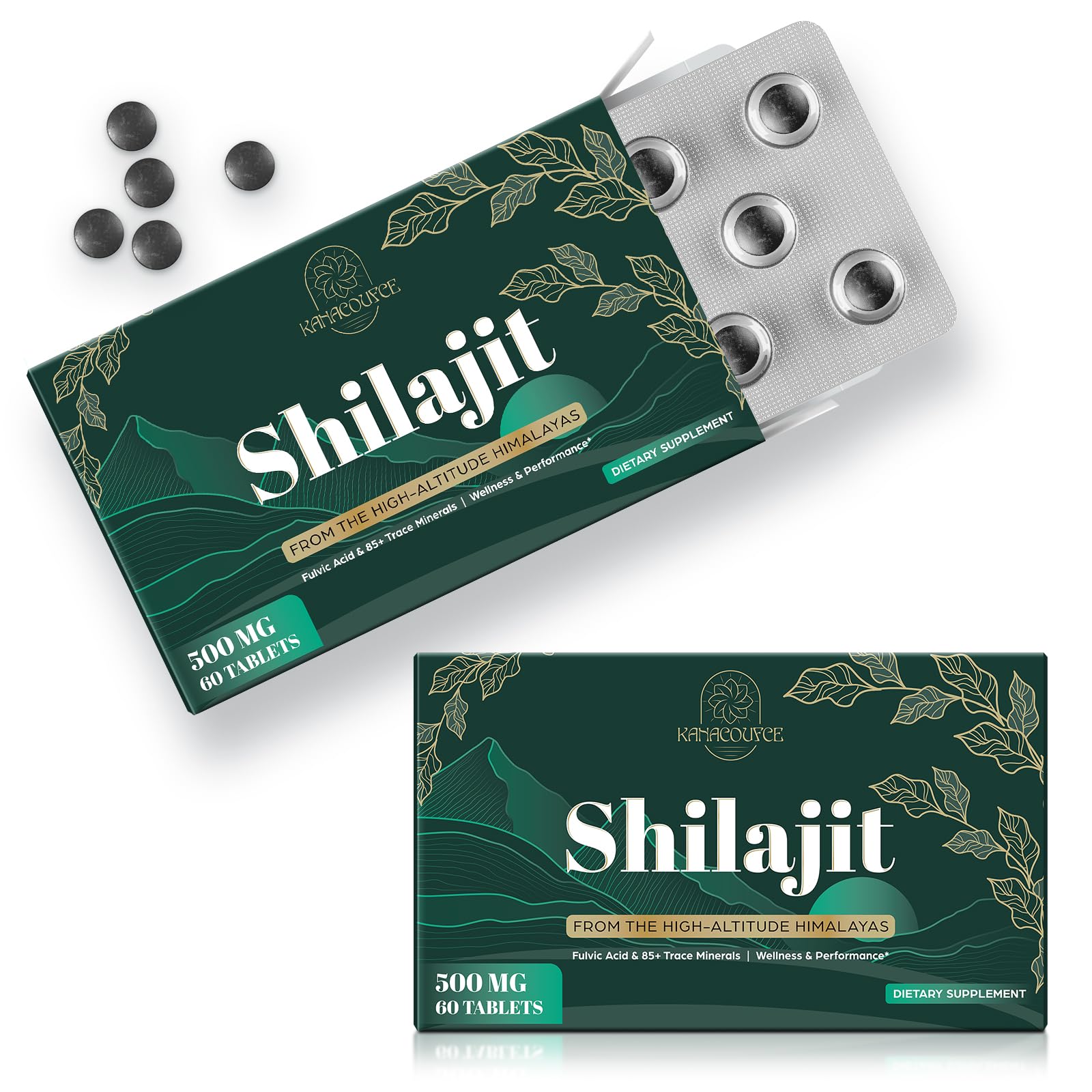 Kanacoufce Shilajit 500 mg Tablets, 120 Count