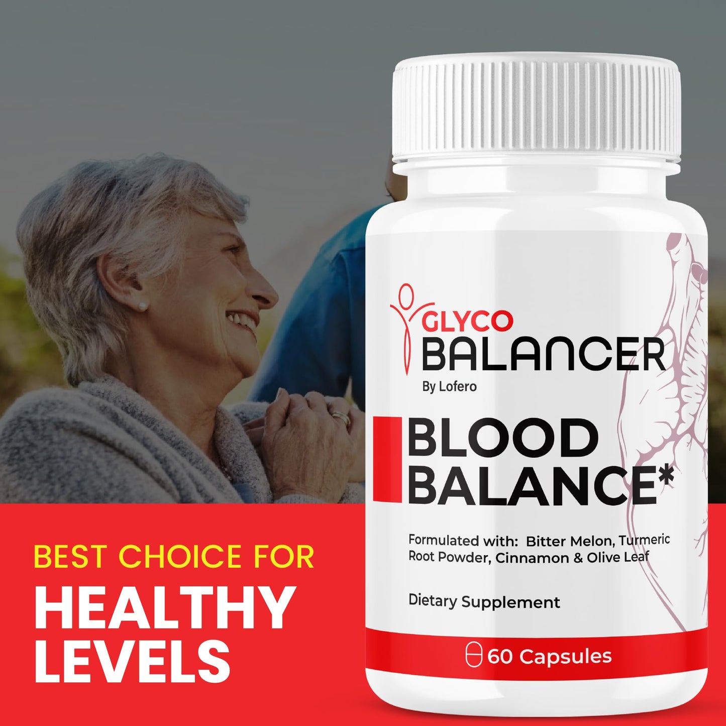 Lofero Glyco Balance GlycoBalance Supplement Capsules, 300 Count