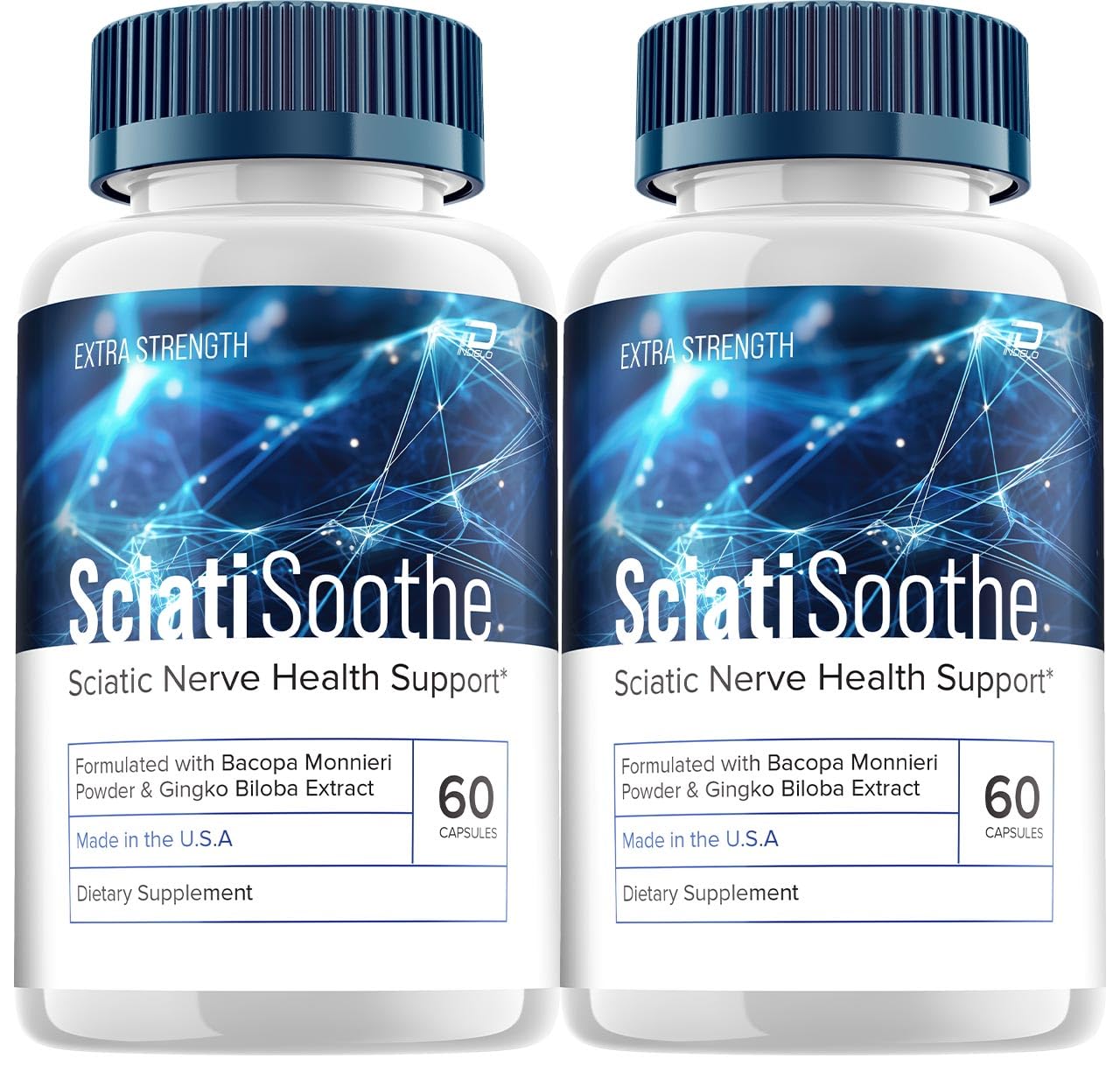 Indelo SciatiSoothe Brain Supplement Capsules 120 Count