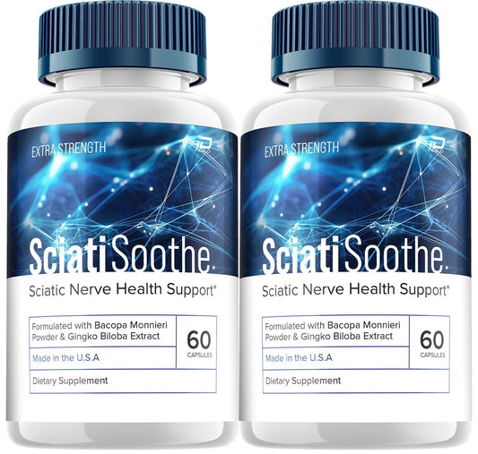 Indelo SciatiSoothe Brain Supplement Capsules 120 Count