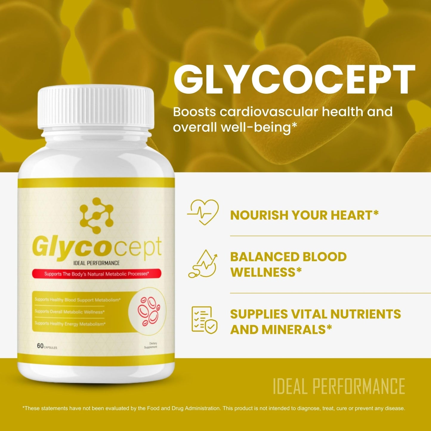 IDEAL PERFORMANCE Glycocept Capsules 300 Capsules