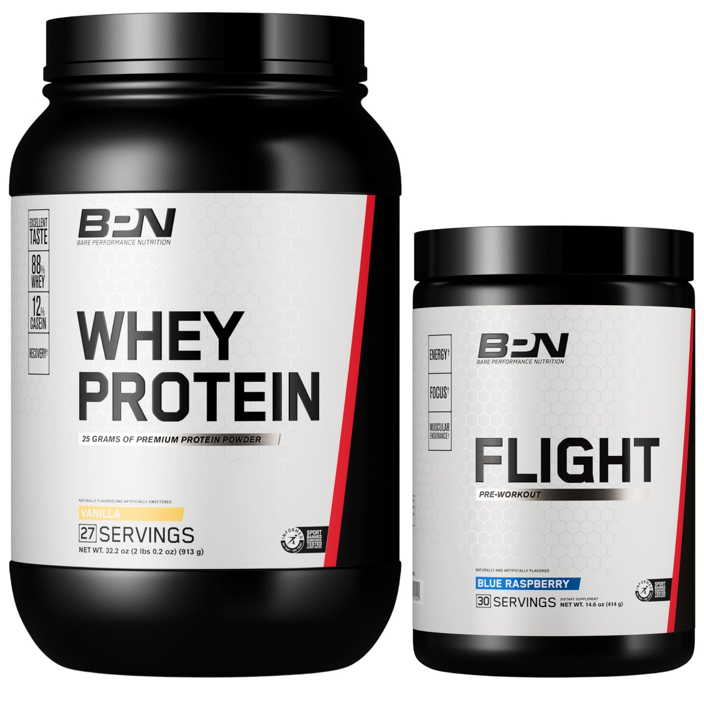 BARE PERFORMANCE NUTRITION Whey Protein Powder 46.3