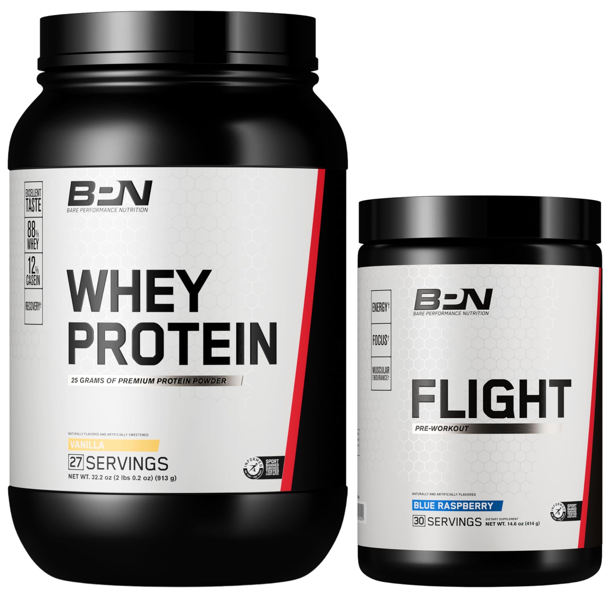 BARE PERFORMANCE NUTRITION Whey Protein Powder 46.3