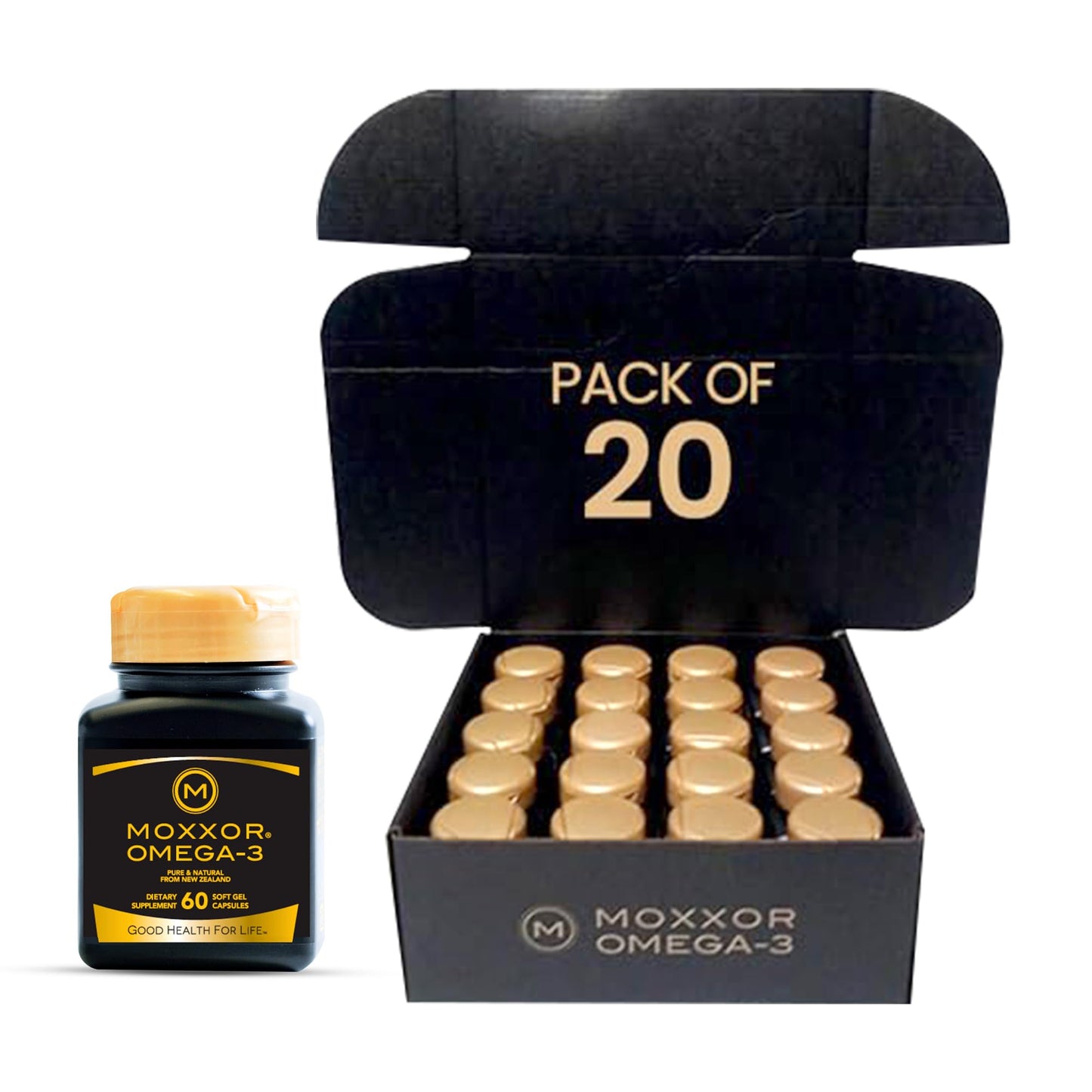 Moxxor Omega 3 New Zealand Green Lipped Mussel Oil Softgels 1200