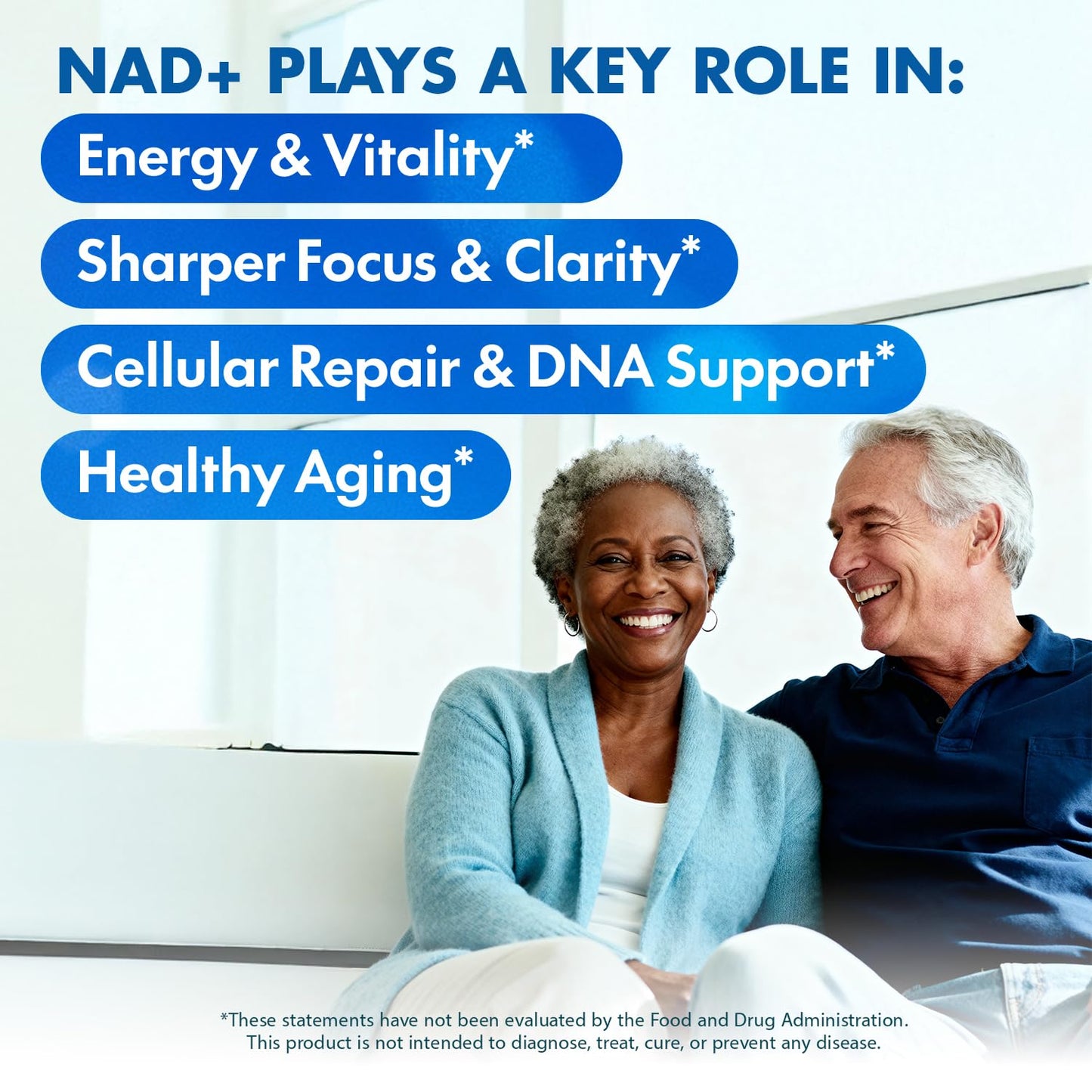 Blue Haven Rx NAD+ Supplement - NMN Alternative with Liposomal NAD+, Trans Resveratrol, Manganese, Apigenin Plus Pterostilbene for Women and Men, Anti Aging Support Capsule 60 Count
