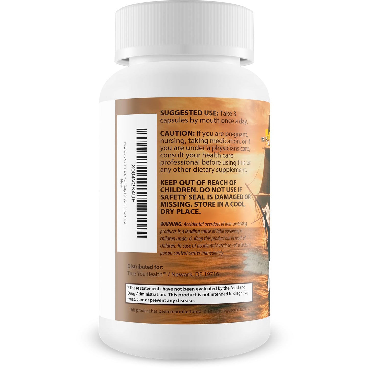 True You Health Norman Salt Trick Capsule 90 Count