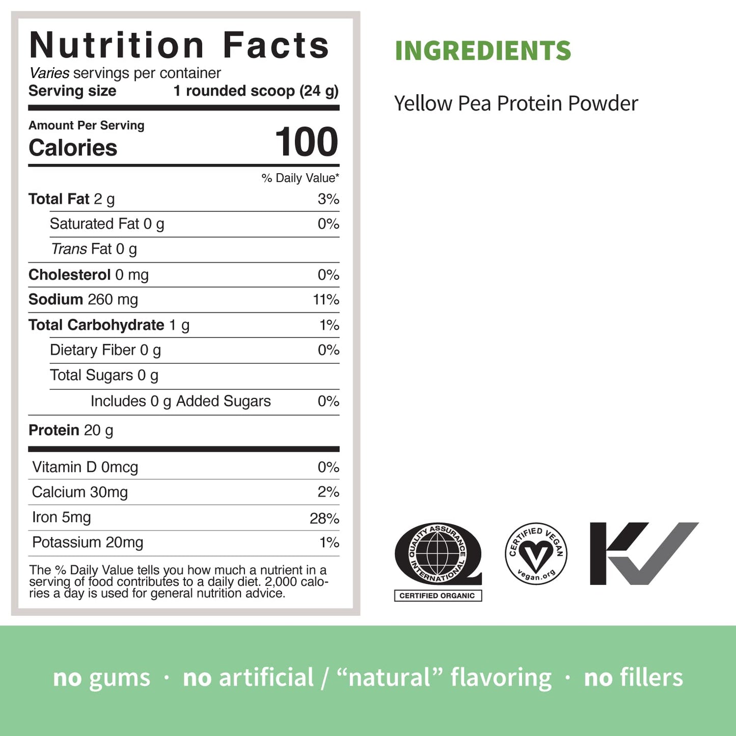 Sprout Living Epic Protein Vanilla Lucuma + Simple Pea Protein Powder, 32 Servings