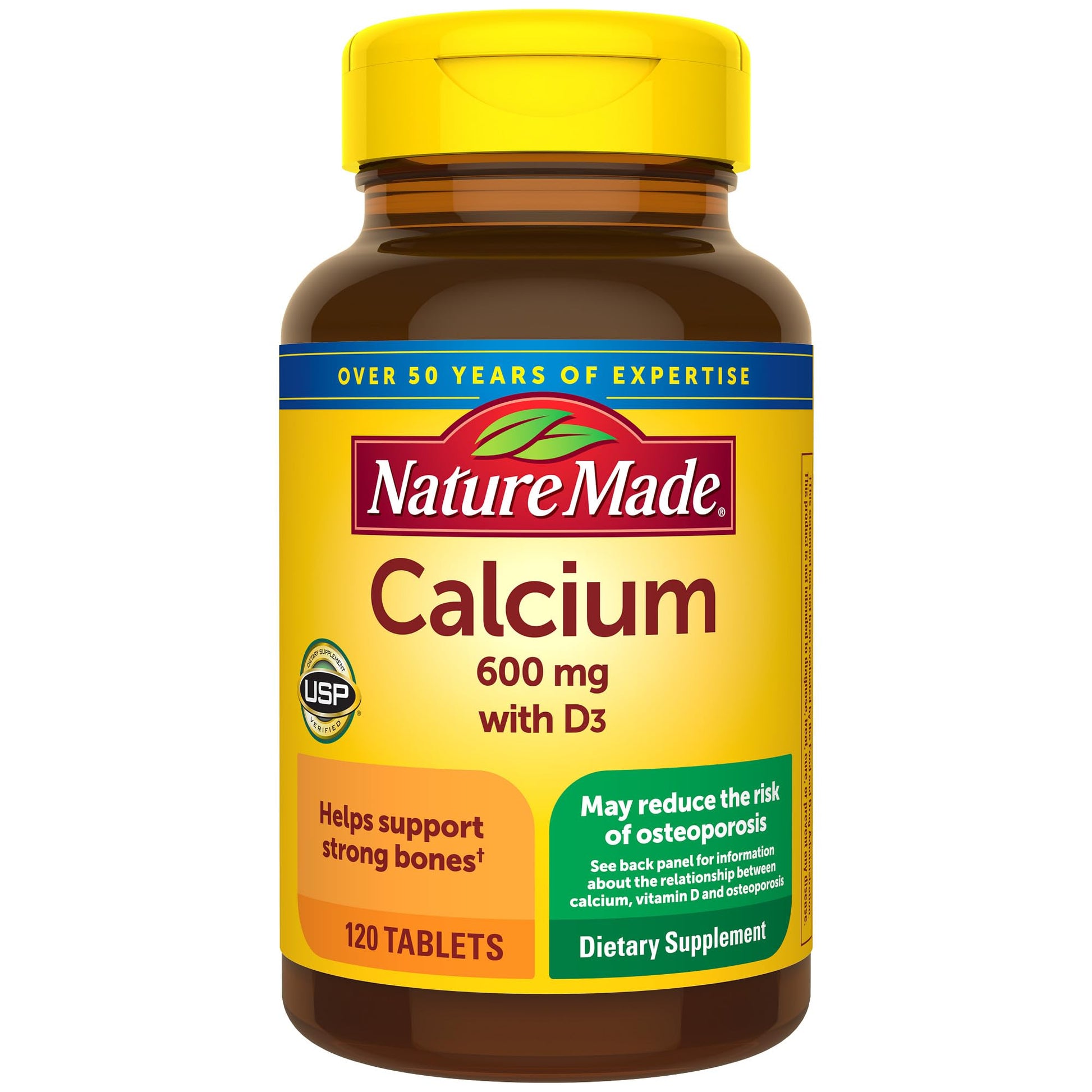 Nature Made Calcium 600 mg with Vitamin D3, 360 Tablets
