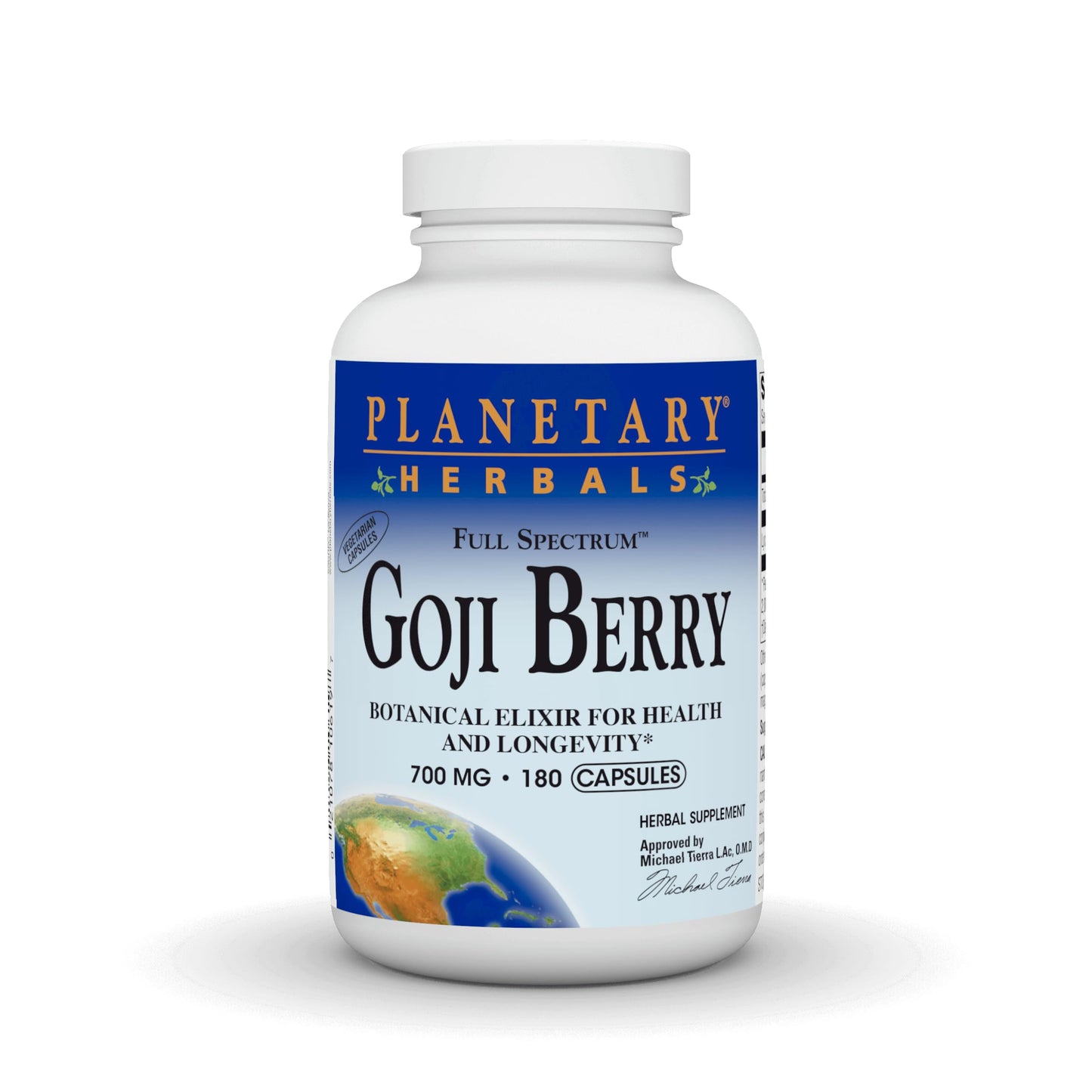 Planetary Herbals Goji Berry Full Spectrum 700mg Capsule, 180 Count