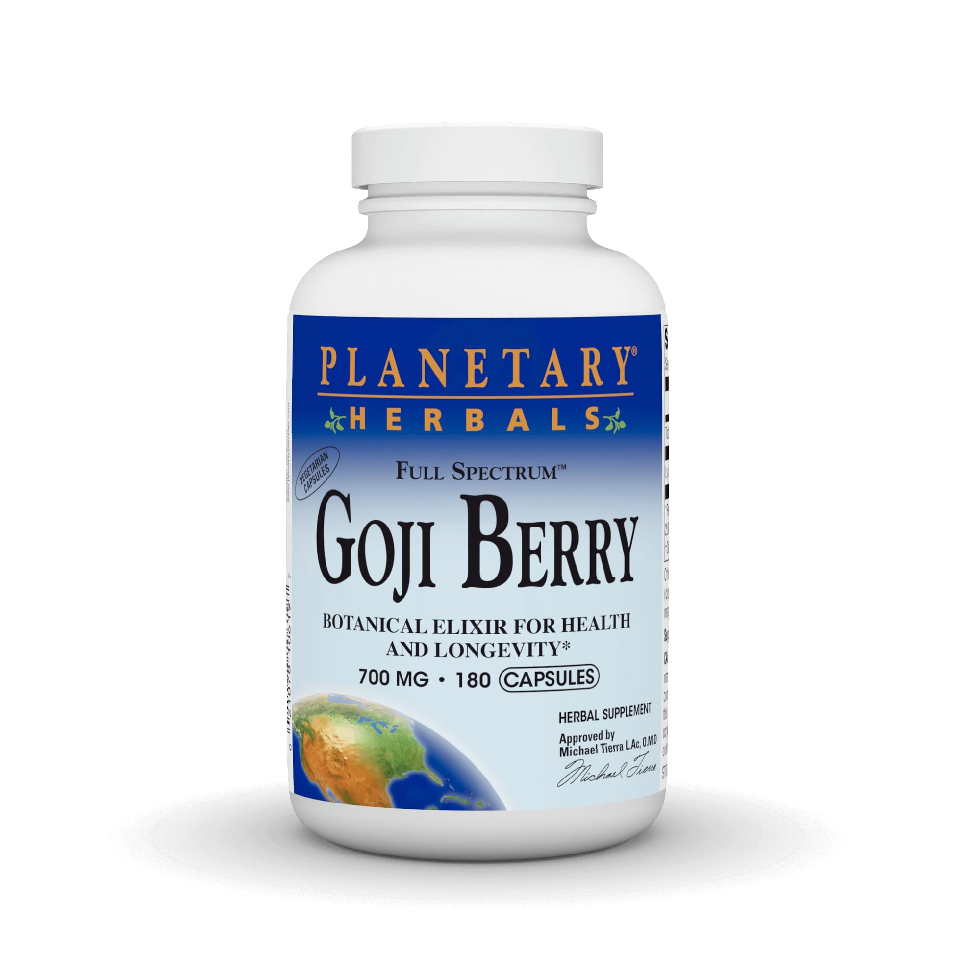 Planetary Herbals Goji Berry Full Spectrum 700mg Capsule, 180 Count