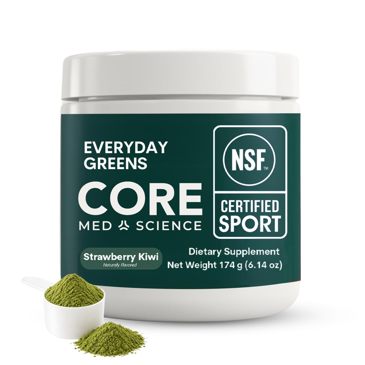 Core Med Science Greens Superfood Powder, 5.1 Ounce