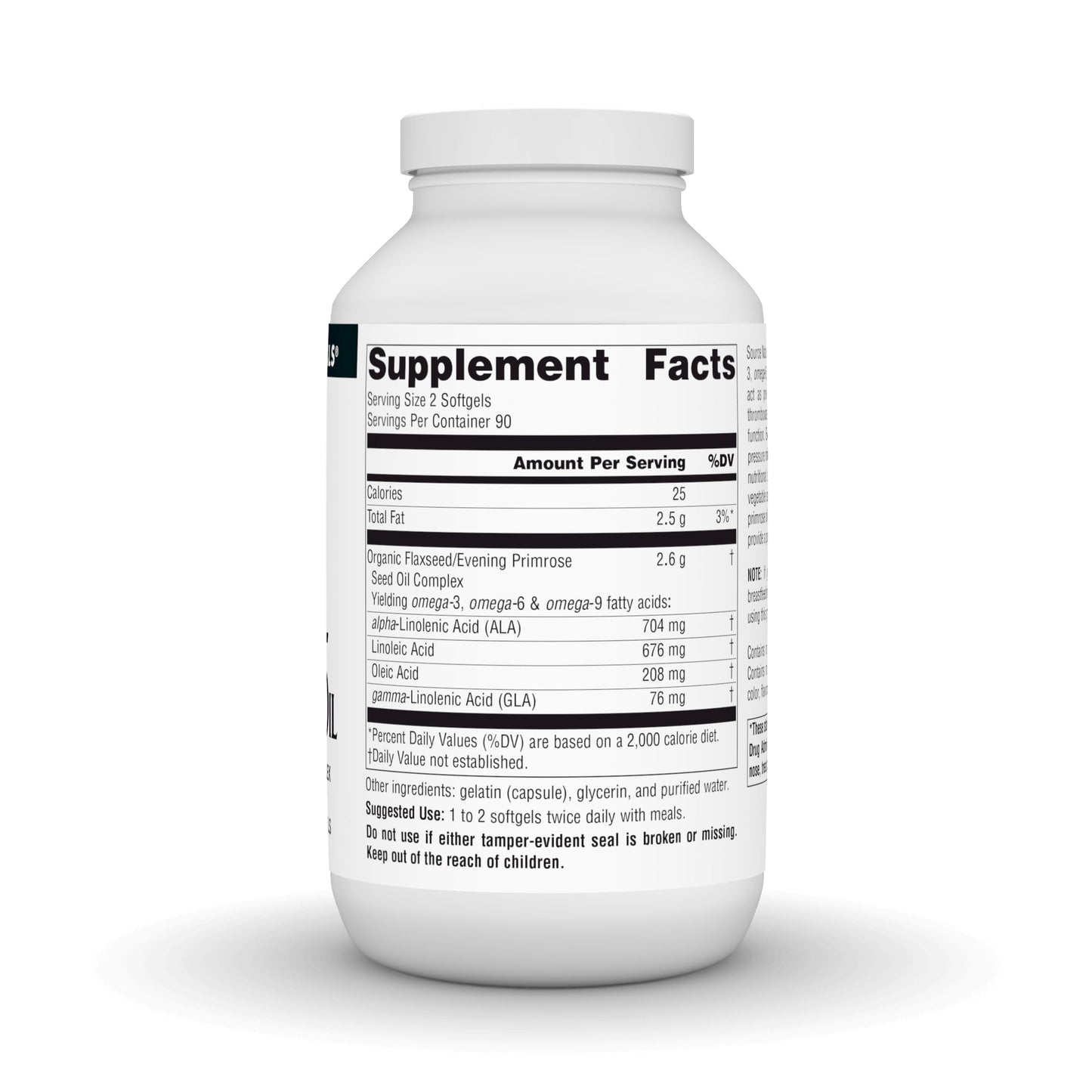 Source Naturals Flax Seed-Primrose Oil Omega 3-6-9 EFA Complex 1300mg Softgels 180 Count