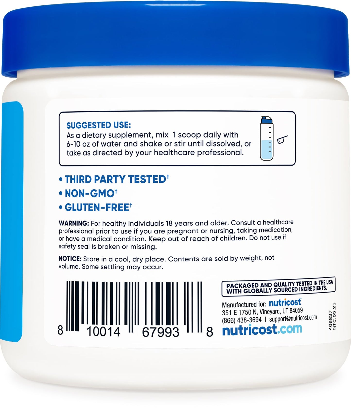 Nutricost Potassium BHB Salts Powder 8.9 Ounce